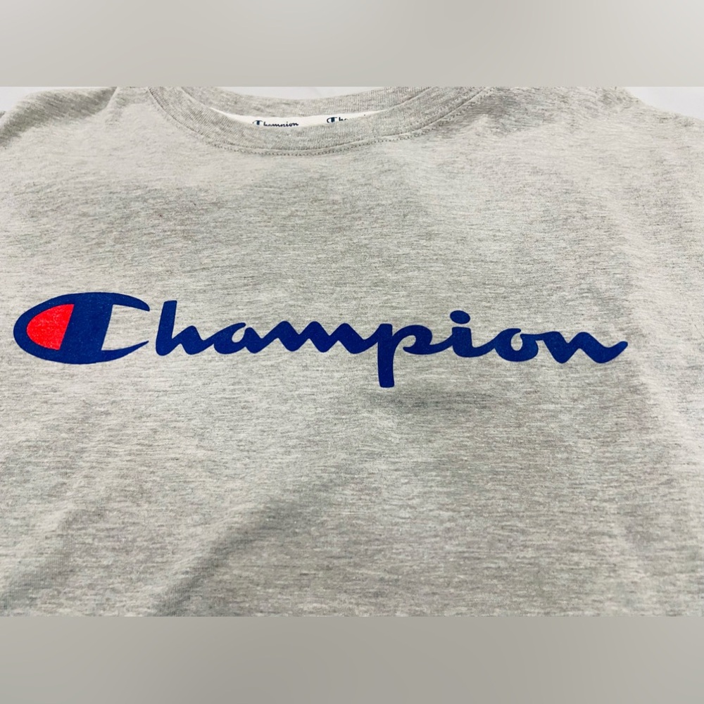 NWT - Sporty Gray CHAMPION Short Sleeve in size 1X. This cropped top is NWT.